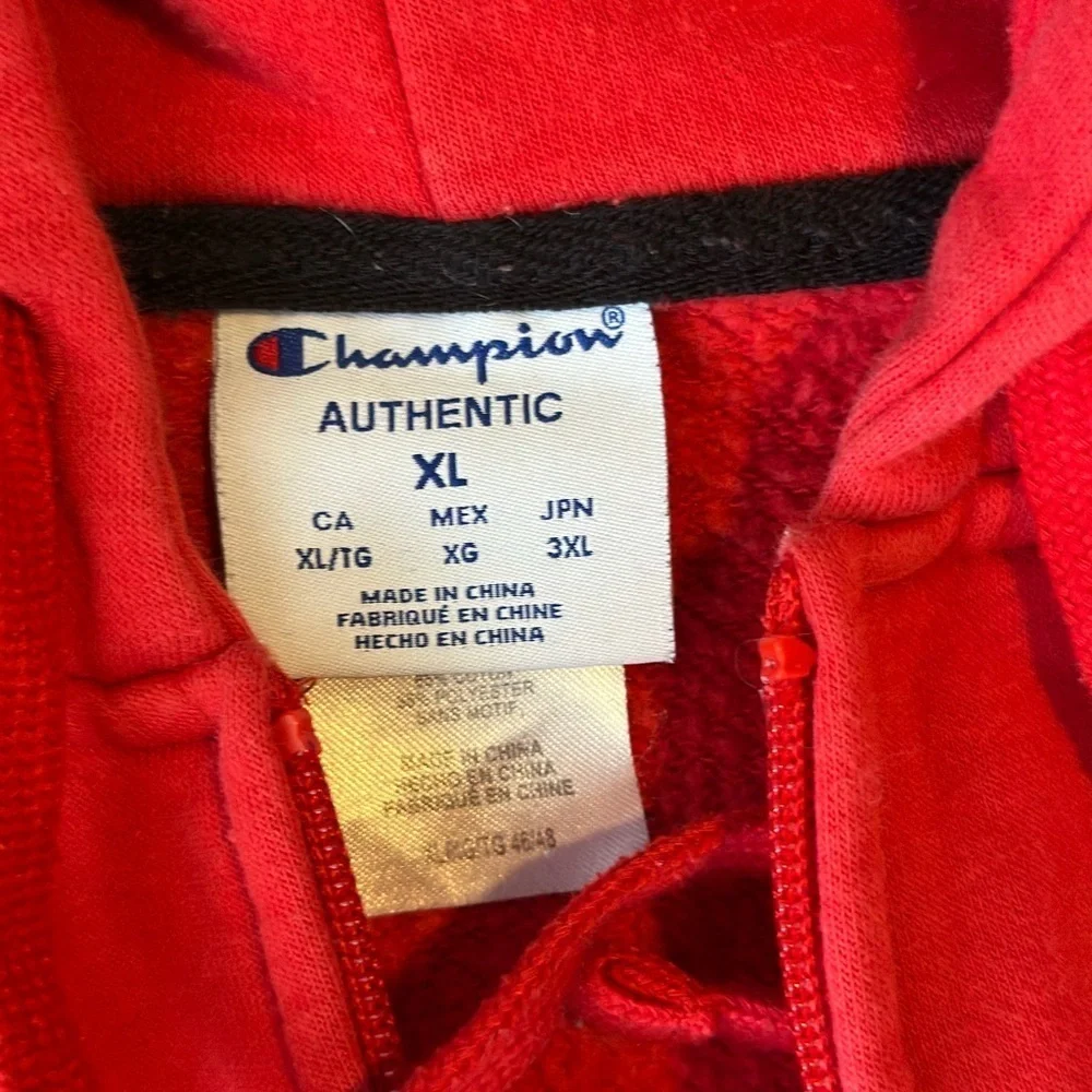 Red Champion Georgia Bulldogs zip up hoodie - Picture 4 of 4